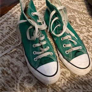 Green Converse High-Tops